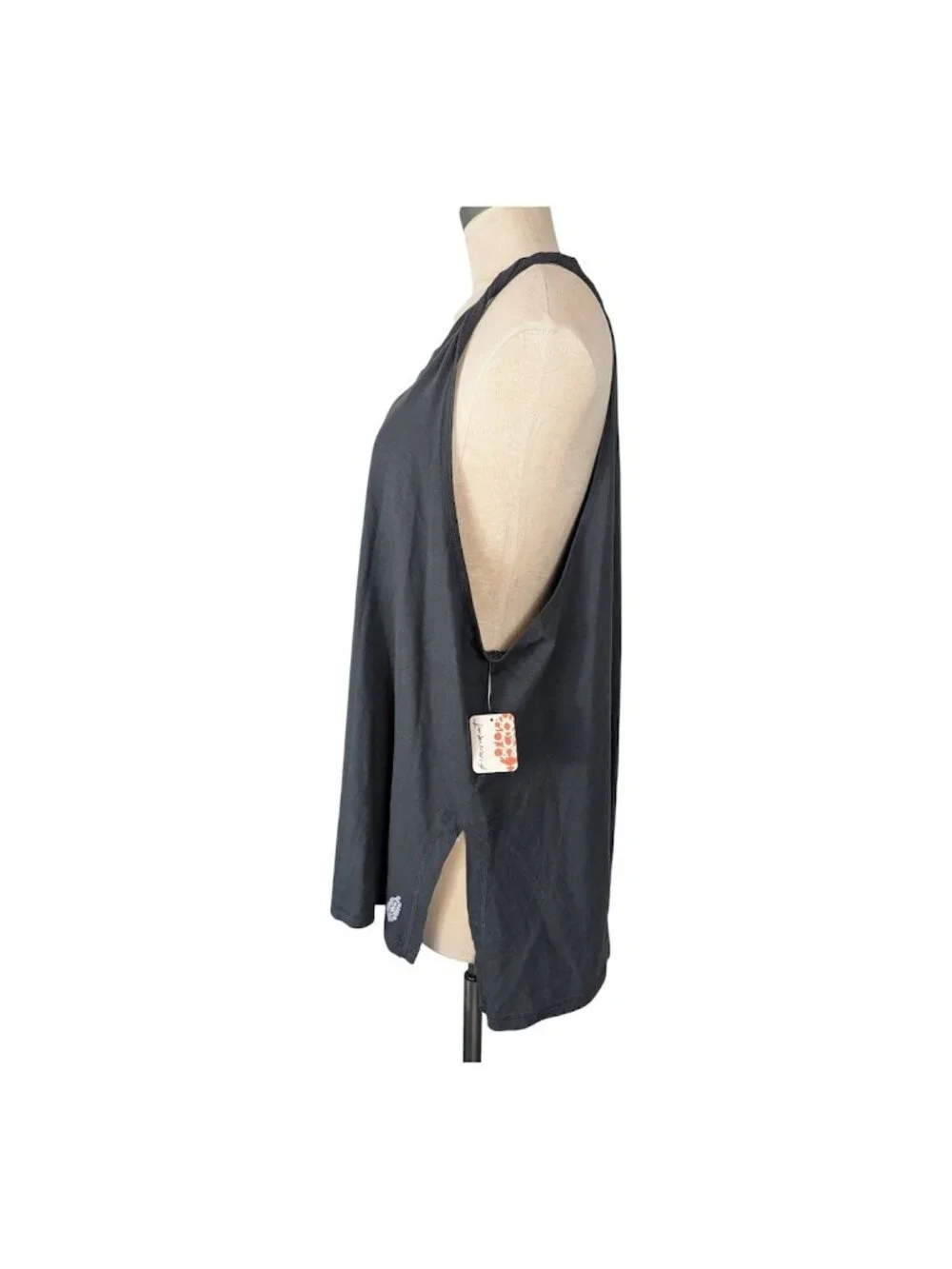 Free people black sleeveless slip-on dress women's size M